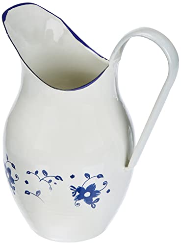 Ibili Krug Sena bauchförmig, 2,5 L, Stahl, weiß/blau, 10 x 10 x 20 cm von IBILI