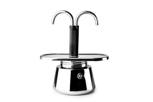 IBILI - Mini Express Kaffeemaschine, 2 Tassen, 2 x 45 ml, Edelstahl, induktionsgeeignet, Grau IBILI - Mini Express Kaffeemaschine, 2 Tassen, 2 x 45 ml, Edelstahl, induktionsgeeignet, Grau von IBILI