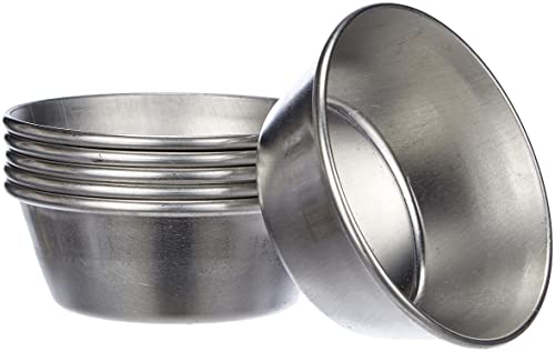 IBILI Set 6 MOLDES Pastel DE NATA Portugues, Stainless Steel, Silber, 17 x 8 x 4 cm, 6 von IBILI