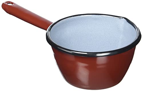 IBILI Stielkasserolle konisch 12 cm aus emailliertem Stahl in braun IBILI Stielkasserolle konisch 12 cm aus emailliertem Stahl in braun von IBILI