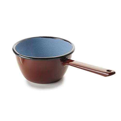 IBILI Stielkasserolle konisch 14 cm aus emailliertem Stahl in braun IBILI Stielkasserolle konisch 14 cm aus emailliertem Stahl in braun von IBILI