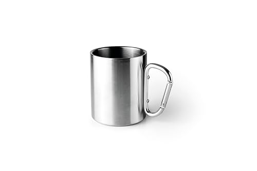 IBILI - Tasse mit Karabiner, 350 ml, Edelstahl 18/10, doppelwandig von IBILI