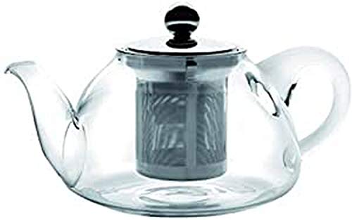 IBILI Teekanne-Set Kristall-Stove mit Filter 800 ml aus Glas, transparent, 0,8 Liter, 3-Einheiten von IBILI