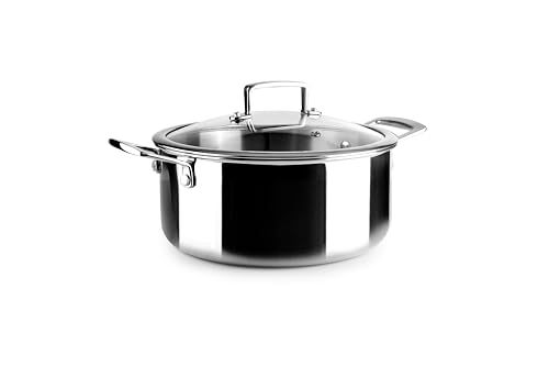 IBILI Triply Natural 3-lagige Kasserolle, 24 cm, Edelstahl, induktionsgeeignet, ohne Antihaftbeschichtung IBILI Triply Natural 3-lagige Kasserolle, 24 cm, Edelstahl, induktionsgeeignet, ohne Antihaftbeschichtung von IBILI