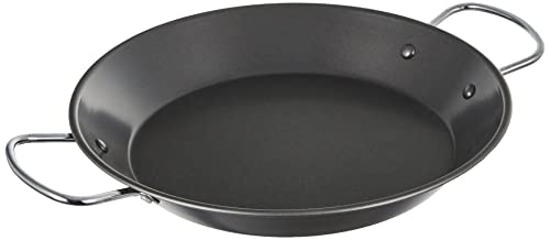 Ibili 501028 Gandia – Paellapfanne aus Stahl, Schwarz, schwarz, 28 x 40 x 4 cm von IBILI