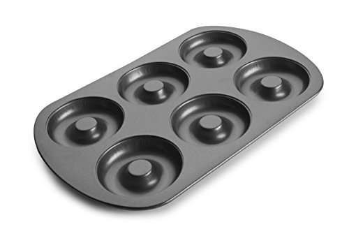 Ibili 827300 Backform Antihaftbeschichtung Doughnut 6 Mulden Stahl 8 cm von IBILI