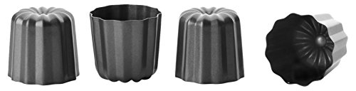 Ibili 828800 Canelés, Stahl 4 U 6 x 6 x 5 cm schwarz von IBILI