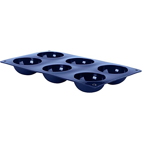 Ibili 870040 Backform Halbkugel 6 Hohlraum Silikon Blau 32 x 19 x 3 cm von IBILI