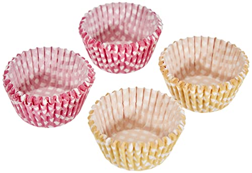 Ibili Mini-Muffinförmchen 100 Stück, Papier, gelb/rosa/weiß, 24 x 16 x 4 cm, 100-Einheiten von IBILI