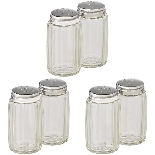 Ibili Salz-/Pfefferstreuer-Set klein, Edelstahl, silber/transparent, 9 x 8 x 4 cm, 2-Einheiten (Packung mit 3) von IBILI