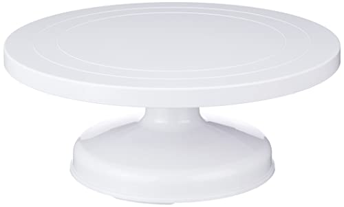 IBILI 789301 Torten-/Kuchenständer drehbar/hoch 31 cm aus Kunststoff, weiß, 31 x 31 x 12.5 cm von IBILI