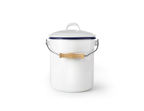 IBILI - Komposteimer mit Deckel 4 Liter, glasierter, glasierter Stahl, handgefertigtes Design IBILI - Komposteimer mit Deckel 4 Liter, glasierter, glasierter Stahl, handgefertigtes Design von IBILI