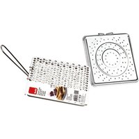 Quadratischer Toaster 20x20cm aus verzinntem Stahl mit Metallgriff Quadratischer Toaster 20x20cm aus verzinntem Stahl mit Metallgriff von IBILI