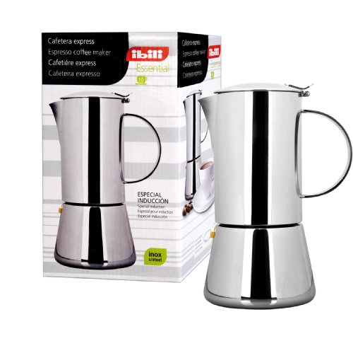 IBILI - Express-Kaffeekocher Essential, 6 Tassen, 300 ml, Edelstahl, für Induktionsherde geeignet von IBILI