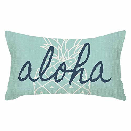 IBILIU Kissenbezüge für Mädchen, Aloha, Ananas-Muster, Kissenbezug, Heimdekoration, Kissenbezug, 30,5 x 50,8 cm IBILIU Kissenbezüge für Mädchen, Aloha, Ananas-Muster, Kissenbezug, Heimdekoration, Kissenbezug, 30,5 x 50,8 cm von IBILIU