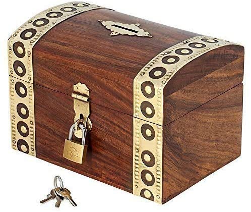 IBLAY Spardose für Kinder und Erwachsene, Holz-Urlaubs-Sparschwein (Design_3) von IBLAY