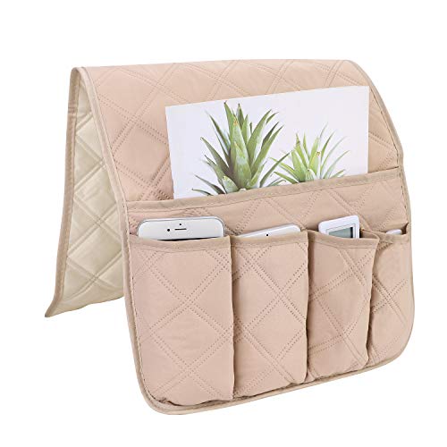 IBLUELOVER Sofatasche Wasserdicht Sofa Bett Organizer rutschfest Armlehne Ablage 5 Tasche Sofatablett TV Fernbedienung Betttasche Aufbewahrungstasche für Brille Buch Handy Tablette Zeitschrift von IBLUELOVER