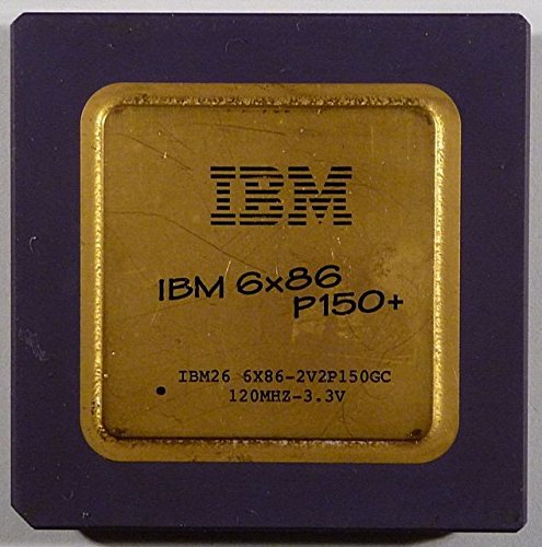 Vintage CPU IBM6x86 P150+ goldcap ID6953 von IBM