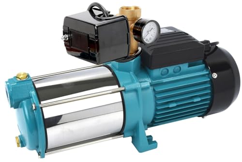 Gartenpumpe Kreiselpumpe IBO MHI INOX 1300 Watt 6000 L/h 5,5 bar + Druckschalter von IBO