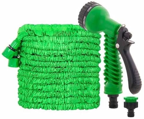 IBO Flexibler Gartenschlauch 30m mit 7-Funktions-Düse Brause Gartenschlauchanschluss | Wasserschlauch Flexibel Bewässerung Gartenarbeit Autowäsche | Dehnbarer Garten Schlauch Handbrause von IBO