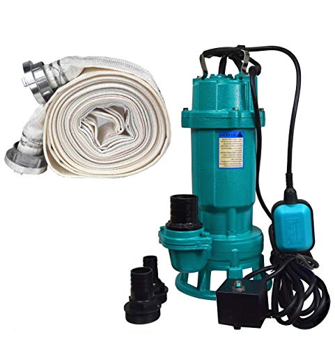 Schmutzwasserpumpe + 30 Meter Feuerwehrschlauch Fäkalienpumpe 550 W 15000 L/Std Storz C KupplungTauchpumpe Abwasserpumpe Schwimmerschalter Schmutzwasserpumpe + 30 Meter Feuerwehrschlauch Fäkalienpumpe 550 W 15000 L/Std Storz C KupplungTauchpumpe Abwasserpumpe Schwimmerschalter von IBO