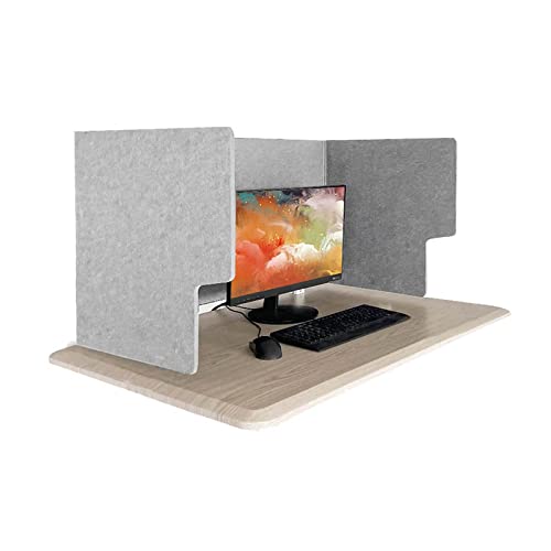 Akustischer Schreibtischteiler Freistehende Büro-Trennwand mit 4 Halterungen, Schreibtisch-Trennwand, Schreibtisch-Trennwand reduziert Lärm und visuelle Ablenkungen, Desktop-Sichtschutz-Panel, ideal Akustischer Schreibtischteiler Freistehende Büro-Trennwand mit 4 Halterungen, Schreibtisch-Trennwand, Schreibtisch-Trennwand reduziert Lärm und visuelle Ablenkungen, Desktop-Sichtschutz-Panel, ideal von IBOWZ
