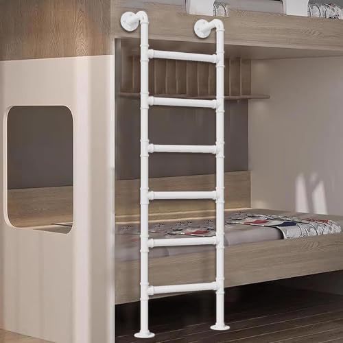 IBOWZ Fensterschachtleiter, Notausgang Keller 4–8 Schritte Weiß Schmiedeeisen Loft, 4–8 Fuß Boden stehend Sicherheit Hoch/Wohnheim/RV IBOWZ Fensterschachtleiter, Notausgang Keller 4–8 Schritte Weiß Schmiedeeisen Loft, 4–8 Fuß Boden stehend Sicherheit Hoch/Wohnheim/RV von IBOWZ