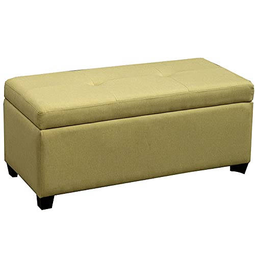 IBOWZ Sitzhocker mit Stauraum, Klappbare Aufbewahrungsbank, rechteckig, getuftete Oberseite, mit Scharnier, Spielzeugkiste für Wohnzimmer, Schlafzimmer, Eingang IBOWZ Sitzhocker mit Stauraum, Klappbare Aufbewahrungsbank, rechteckig, getuftete Oberseite, mit Scharnier, Spielzeugkiste für Wohnzimmer, Schlafzimmer, Eingang von IBOWZ