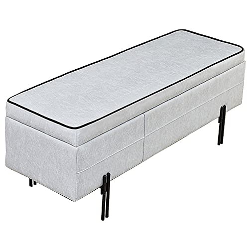 IBOWZ Sitzhocker mit Stauraum, Ottoman Fußhocker Haushalt Schuhwechselhocker 47 2in Rechteckiger Sofastuhl Technologie Tuch Staubp IBOWZ Sitzhocker mit Stauraum, Ottoman Fußhocker Haushalt Schuhwechselhocker 47 2in Rechteckiger Sofastuhl Technologie Tuch Staubp von IBOWZ