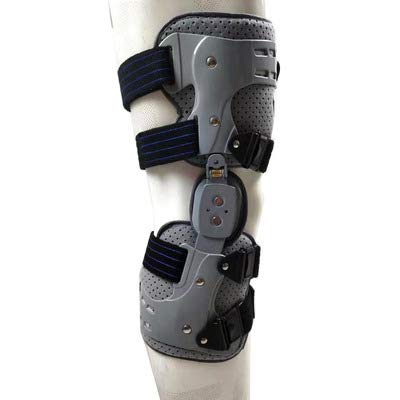 IBOWZ Verstellbare Knieorthese Knieorthese – Unterstützung bei Arthritis-Schmerzen, Arthrose, Arthrose-Entlader, verstellbare ROM-stabilisierende Knieorthese für Arthritis, ACL, LCL, MCL, rechts von IBOWZ