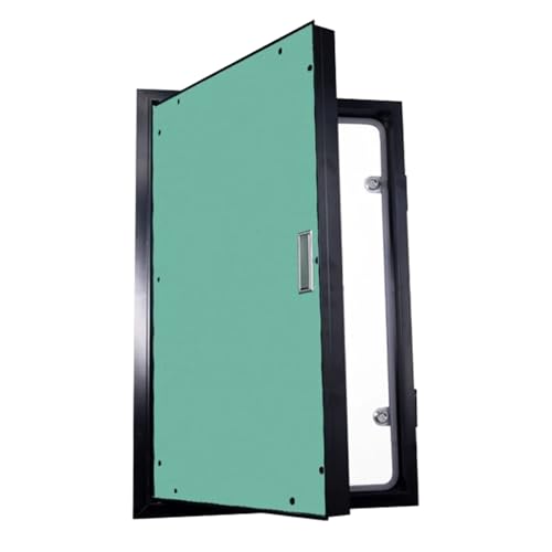IBOWZ Zugangsklappe, Gipskarton-Zugangstür mit schwarzem Aluminiumrahmen, lackierbar, Dachboden-Revisionsdeckel/Box, Inspektionsluke, verdecktes Panel IBOWZ Zugangsklappe, Gipskarton-Zugangstür mit schwarzem Aluminiumrahmen, lackierbar, Dachboden-Revisionsdeckel/Box, Inspektionsluke, verdecktes Panel von IBOWZ