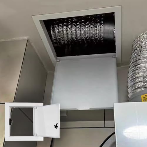 IBOWZ Zugangsklappe, klick-Loft-Luke Zugangstür Magnetische 120° Öffnungsplatte Wandlochabdeckung Fliesen Inspektionstüren Service Revision Aluminium IBOWZ Zugangsklappe, klick-Loft-Luke Zugangstür Magnetische 120° Öffnungsplatte Wandlochabdeckung Fliesen Inspektionstüren Service Revision Aluminium von IBOWZ