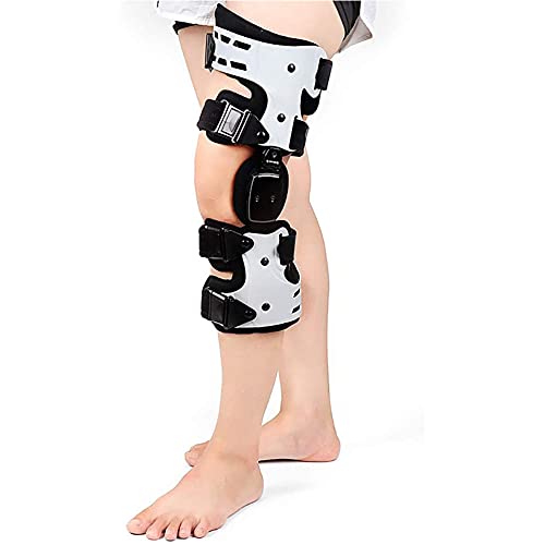 Verstellbare Knieorthese Aufklappbare Rom-Kniestütze, Kniestütze nach operativen Verletzungen für Acl, Pcl, Mcl oder Lcl, hilft bei der Stabilisierung des Knies – universelle Beingröße für links und von IBOWZ