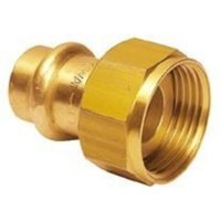 Adapter mit loser Mutter für Ventil 15xG 3/4" Bronze B Press von IBP BÄNNINGER