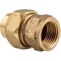 Ibp Bänninger - Rotguss-Lötfitting Verschraubung flachdichtend 18 mm x 1/2 Zoll ig - Typ 4330G, dvgw von IBP BÄNNINGER
