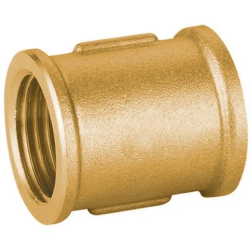 Gerade FF-Muffe aus gelbem Messing schwer IBP 1"1/2 von IBP