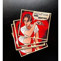 Billy Loomis "Creative Psychos" Scream Comic Panel 3" Magnet von IBTrav