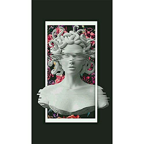 Blumen Skulptur von Medusa Leinwand Malerei Poster und Drucke Medusa Wandkunst Bild Home Room Decor Ungerahmt-50x100cm von IBUKHSDGYIFH