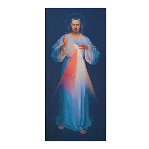 IBUKHSDGYIFH Jesus Barmherzigkeit von Jesus Wandmalerei Leinwand Malerei Vintage Poster Und Drucke Wandkunst Bilder Schlafzimmer Ungerahmt-30x70cm von IBUKHSDGYIFH