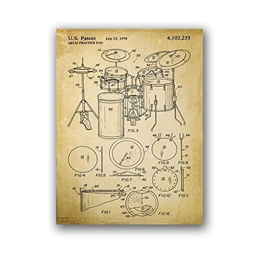 IBUKHSDGYIFH Musikinstrumente Wandkunstdrucke und Poster Schlagzeuger Trommel Blaupause Leinwand Malerei Bilder Musikstudio Zimmer Dekor Ungerahmt-30X40cm IBUKHSDGYIFH Musikinstrumente Wandkunstdrucke und Poster Schlagzeuger Trommel Blaupause Leinwand Malerei Bilder Musikstudio Zimmer Dekor Ungerahmt-30X40cm von IBUKHSDGYIFH