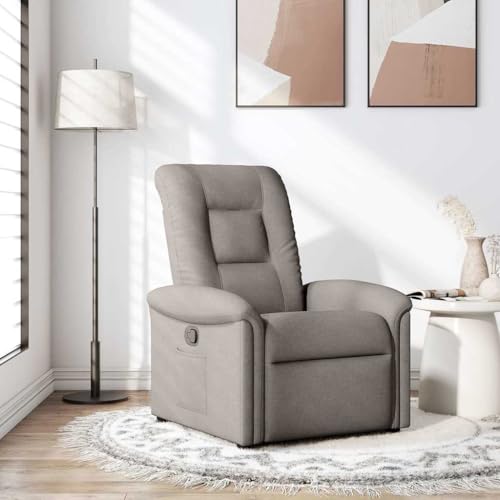 IBUQDDV Armlehnensessel Lesesessel Fernsehsessel Loungesitz Relaxsessel Taupe Stoff für Büro Schlafzimmer Leseecken von IBUQDDV