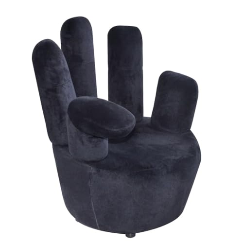 IBUQDDV Armlehnensessel Lesesessel Fernsehsessel Loungesitz Sessel in Handform Schwarz Samt für Büro Schlafzimmer Leseecken IBUQDDV Armlehnensessel Lesesessel Fernsehsessel Loungesitz Sessel in Handform Schwarz Samt für Büro Schlafzimmer Leseecken von IBUQDDV