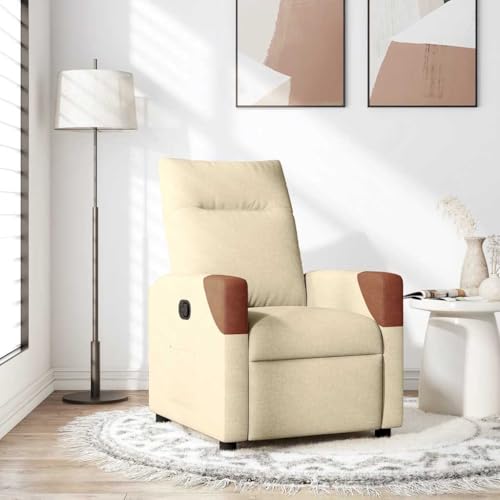 IBUQDDV Fernsehsessel Armlehnensessel Loungesitz Lesesessel Relaxsessel Creme Stoff für Bistro Küche Innen Außenbereich IBUQDDV Fernsehsessel Armlehnensessel Loungesitz Lesesessel Relaxsessel Creme Stoff für Bistro Küche Innen Außenbereich von IBUQDDV
