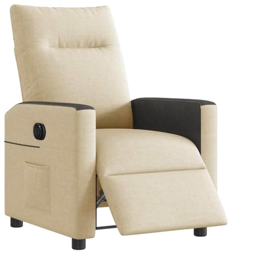 IBUQDDV Fernsehsessel Loungesitz Armlehnensessel Lesesessel Relaxsessel Elektrisch Creme Stoff für Büro Schlafzimmer Leseecken IBUQDDV Fernsehsessel Loungesitz Armlehnensessel Lesesessel Relaxsessel Elektrisch Creme Stoff für Büro Schlafzimmer Leseecken von IBUQDDV