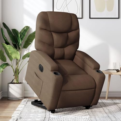 IBUQDDV Lesesessel Loungesitz Armlehnensessel Fernsehsessel Relaxsessel mit Aufstehhilfe Elektrisch Braun Stoff für Büro Schlafzimmer IBUQDDV Lesesessel Loungesitz Armlehnensessel Fernsehsessel Relaxsessel mit Aufstehhilfe Elektrisch Braun Stoff für Büro Schlafzimmer von IBUQDDV