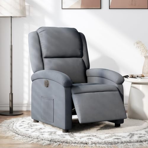 IBUQDDV Loungesitz Armlehnensessel Lesesessel Fernsehsessel Relaxsessel Elektrisch Dunkelgrau Samt für Bistro Küche Innen Außenbereich IBUQDDV Loungesitz Armlehnensessel Lesesessel Fernsehsessel Relaxsessel Elektrisch Dunkelgrau Samt für Bistro Küche Innen Außenbereich von IBUQDDV