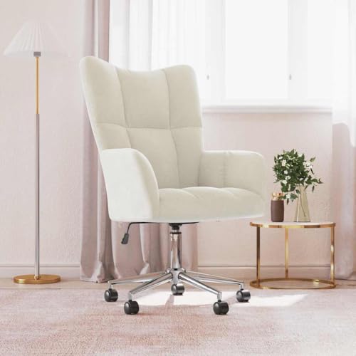 IBUQDDV Loungesitz Lesesessel Armlehnensessel Fernsehsessel Relaxsessel Cremeweiß Samt für Büro Schlafzimmer IBUQDDV Loungesitz Lesesessel Armlehnensessel Fernsehsessel Relaxsessel Cremeweiß Samt für Büro Schlafzimmer von IBUQDDV