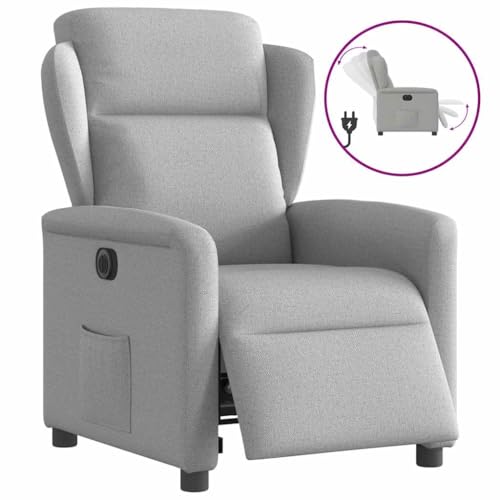 IBUQDDV Loungesitz Lesesessel Fernsehsessel Armlehnensessel Relaxsessel Elektrisch Wolkengrau Stoff für Schlafzimmer Büro Vanity von IBUQDDV
