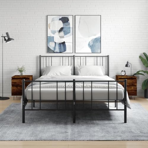 IBUQDDV Nightstand Ablagetisch Sofatisch Telefontisch Nachttische 2 STK. Räuchereiche 40x35x50 cm Holzwerkstoff für Wohnzimmer, Schlafzimmer, Flur, Küche IBUQDDV Nightstand Ablagetisch Sofatisch Telefontisch Nachttische 2 STK. Räuchereiche 40x35x50 cm Holzwerkstoff für Wohnzimmer, Schlafzimmer, Flur, Küche von IBUQDDV
