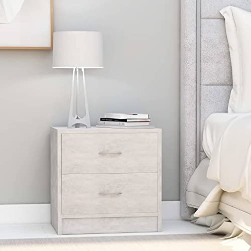 IBUQDDV Nightstand Ablagetisch Telefontisch Sofatisch Nachttisch Betongrau 40x30x40 cm Holzwerkstoff für Wohnzimmer, Schlafzimmer, Flur, Küche IBUQDDV Nightstand Ablagetisch Telefontisch Sofatisch Nachttisch Betongrau 40x30x40 cm Holzwerkstoff für Wohnzimmer, Schlafzimmer, Flur, Küche von IBUQDDV